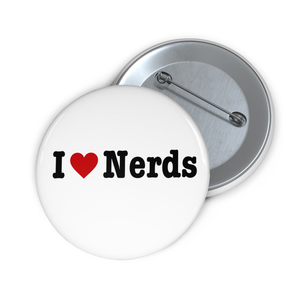 I Heart Nerds Metal Lapel Pin
