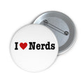 I Heart Nerds Metal Lapel Pin