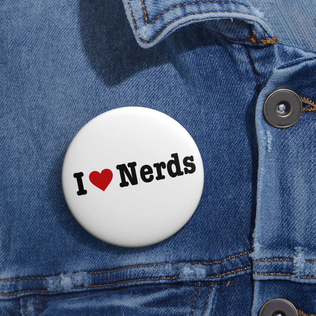 I Heart Nerds Metal Lapel Pin