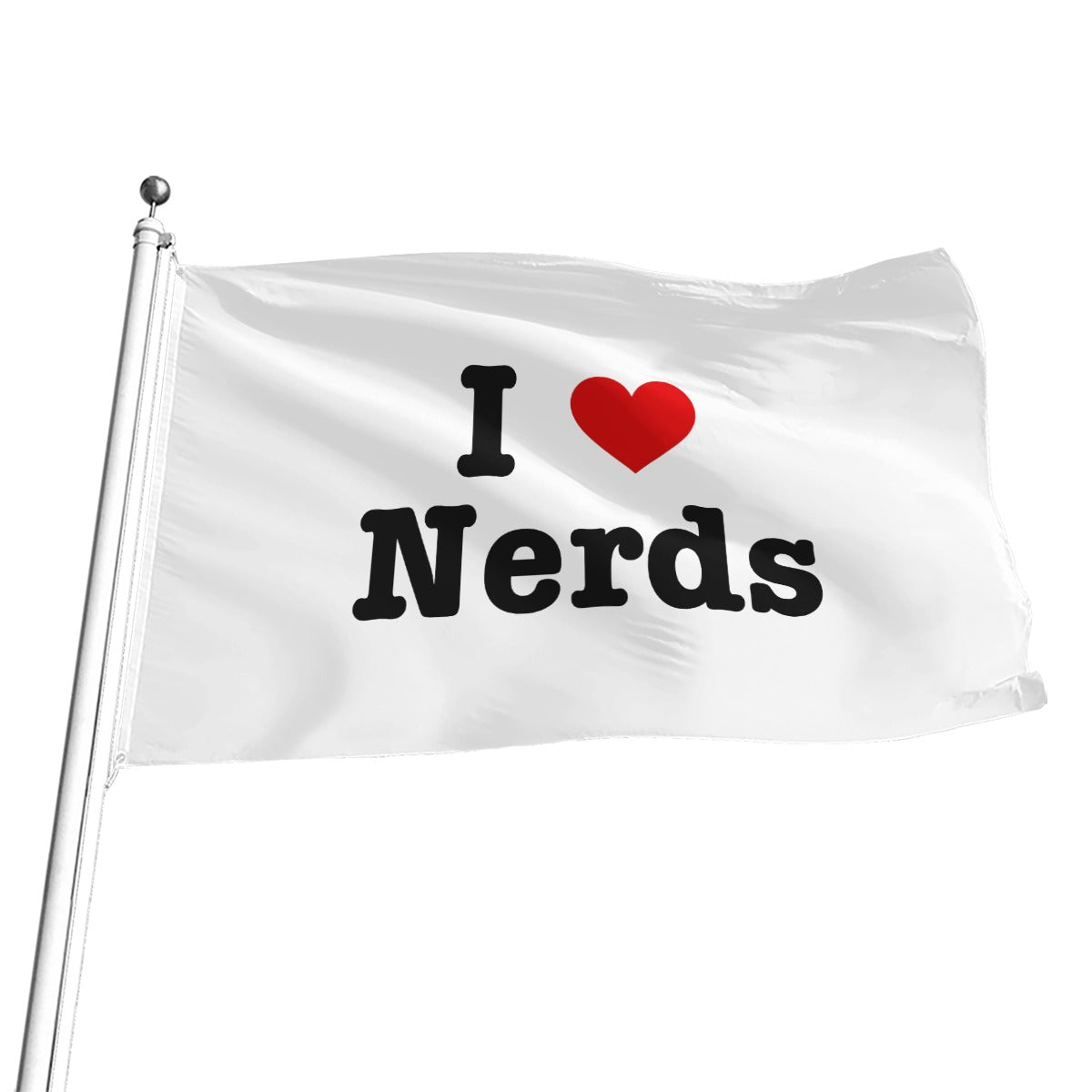 I Heart Nerds Flag