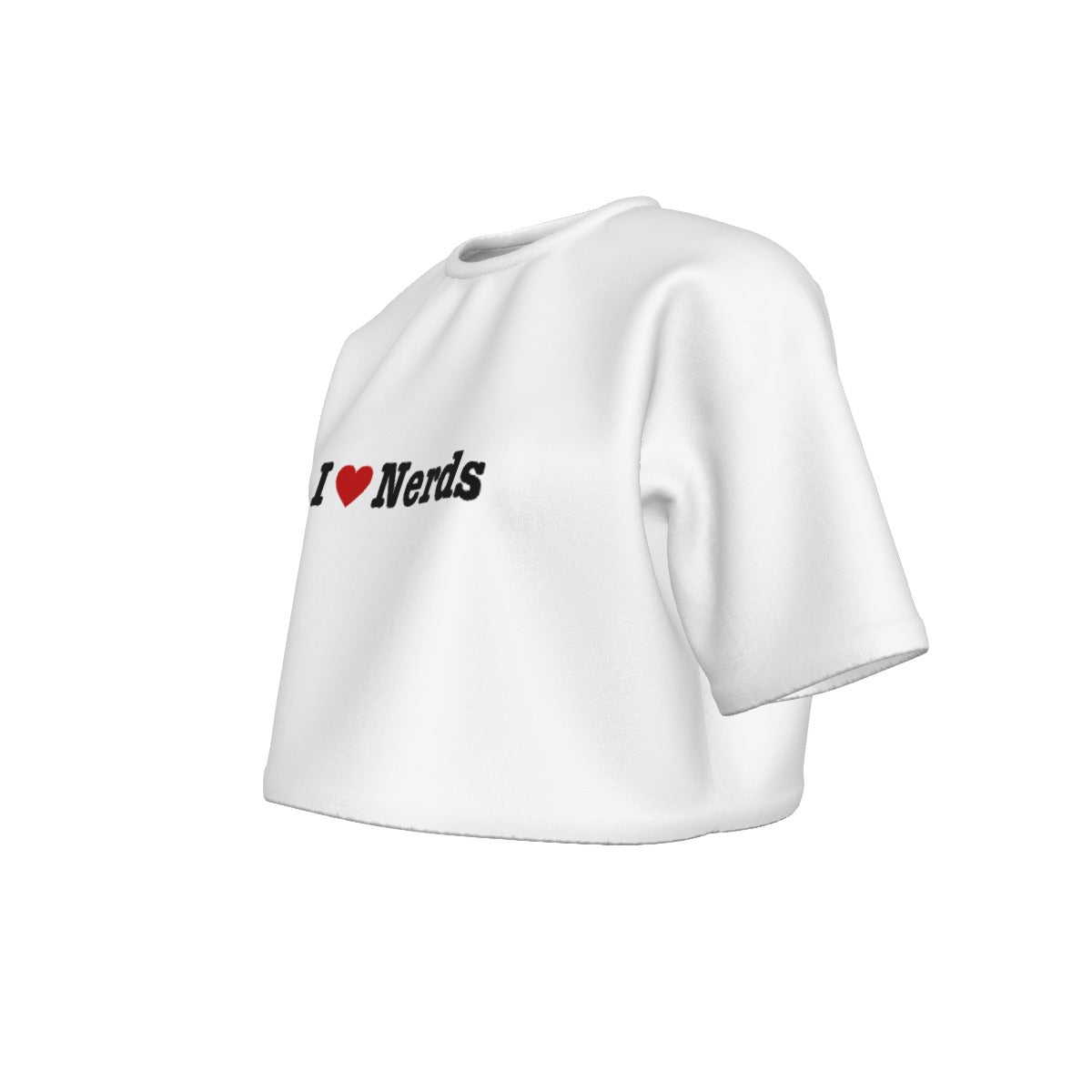 I Heart Nerds Women's Cropped Tee