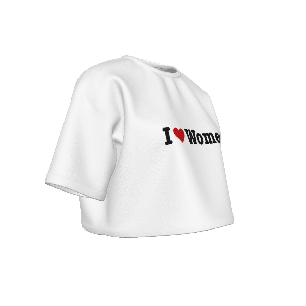 I Heart Women Cropped Shirt