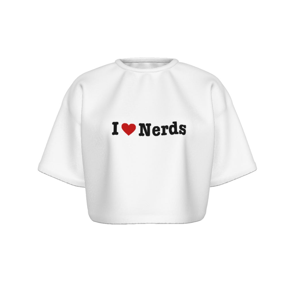 I Heart Nerds Women's Cropped Tee