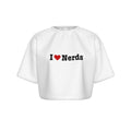 I Heart Nerds Women's Cropped Tee